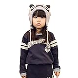 TIHANS 耳付き クマちゃん風 子供ニット帽 キッズ帽子 柔らかニットハット 防寒 かわいい 子ども 女の子 男の子 秋 冬 シンプ 赤ちゃん 1歳から5歳