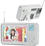 【2026年発売】 ポータブルテレビ・4.3ンチ多機能ワンセグテレビ・防災テレビラジオ・ラジオ付き携帯テレビワンセグテレビ・FM/AM防災グッズ ・ワンセグTV・ポータブルTV・電池・USB給電・手回し充電3way IPX4防水 電源防災用品対応緊急災害用台風・地震にも適用（PSE認証済 三年保証 