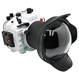 SeaFrogs プロフェッショナル防水ハウジング防水ケース Sony A7S III A7SIII A7S3 A7 SIII Alpha 7S III 水中 40m/130フィット ダイビングケース (ホワイト)