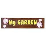 東洋石創　ガーデンサイン・ベル　ウッドボード　(My Garden)　●40662