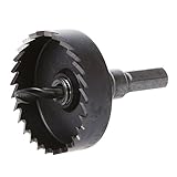 SODIAL(R) メタルメッキツイストドリルビット 50mm 切削ダイヤホールカッター