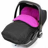 iSafe Buddy Jet Carseat Footmuff - Plum (Black / Purple) by iSafe