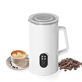 Irishom 電動ミルク泡立て器 4-in-1 400W 580ml 19.61oz ホットおよびコールドミルクフォーマー