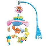 HOSIM Lovely Bedding Crib Musical Mobile Lullaby Nursery Crib Cot Stoller Music Box Newborn Gift Ani