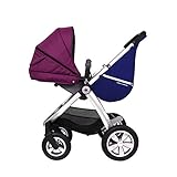 (mom's spring) マムズスプリング ウイングスベビーカー用サイドポケット バッグ ベビーカー バック フック ママバッグ ベビーカー収納バッグ 倒れ防止 対応 防水 (ネイビー(W))