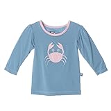 KicKeeパンツ長袖Applique TeeブルームーンCrabby 12 – 18ヶ月