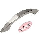 Cosmas 4563snサテンニッケルモダンキャビネットハードウェアハンドルプル – 3 "インチ( 76 mm )穴中心 – 10パック