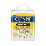 プラス プッシュピン ホワイト 20個入り CP-101P 35-360