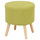 不二貿易 ファブリックスツール ラウンド グリーン 10965