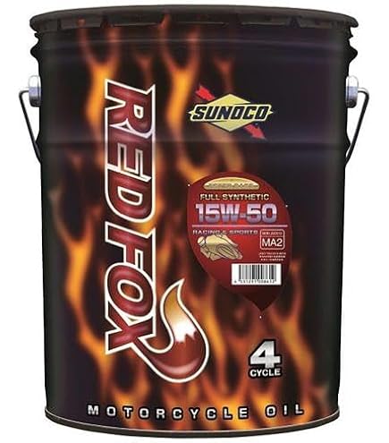 SUNOCOREDFOX(スノコレッドフォックス)15W-50バイク用5本セット
