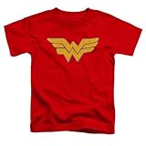 Trevco Jla-Rough Wonder Short Sleeve Toddler Tee, Red - Large 4T