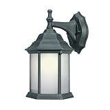 Woodbridge Lighting 60022WL-BKP Energy Saving 1-Light Outdoor Wall Sconce, Powder Coat Black [並行輸入品]