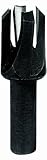 Fisch Tapered Plug Cutter (1/4") - Plug Cutter Drill Bit with Four Flute Design Ensures a Tight Plug