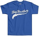 threadrock Little Boys ' Big Brother (野球スクリプト)乳児/幼児用Tシャツ カラー: ブルー