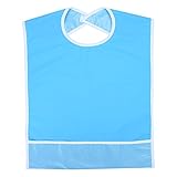 防水性アダルトビブ、ビブダイエット高齢者ケア　(天蓝色)