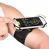 スマホ アームバンド ランニング 180°回転式 携帯 腕ホルダー【高弾力/防汗/軽量/男女共...