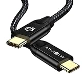 SETMSPACE USB ケーブル 20gbps USB3.2 Gen2X2 USB C ケーブル 安定20V5A PD急速充電100W 4K@60HZ E-markチップ ヘッドセット/Galaxy/Switch XPS/Surface Proなどに対応 (Cオス-Cオス) usb type c 延長ケーブル 真っ直ぐ 3m
