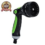 Metal Garden Hose Nozzle / Hand Sprayer- Gardening Tools - Adjustable, Comfortable and Easy to Use W