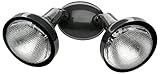 Designers Edge L1640BR Decorative Incandescent Dual Floodlight with Bulb Shields, Bronze, 240-300-Wa