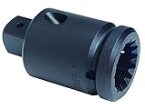 Stanley Proto J09904 Impact Drive Adapter, Number-5 Spline F by 1-1/2-Inch [並行輸入品]