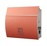 (レオン)LEON 郵便ポスト mail box デザイナーズ ポスト MB4801 ステンレス (マグネットなし) シャンパンゴールド
