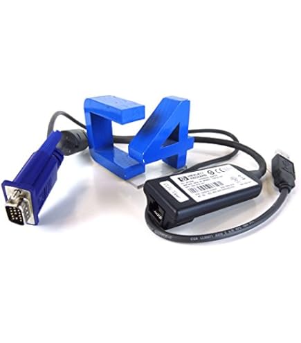 HP KVM USBインターフェイスアダプター AF628A 4個セット 748740-001 HP KVM CONSOLE USB INTERFACE ADAPTER AF628A