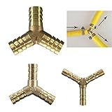 KING DO WAY ガスホースコネクタ ホース分岐 3方向 Y型 3サイズ 6ｍｍ-14ｍｍ対応 真ちゅう　 14mm