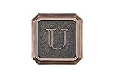 建築メールボックス3650orb-uアルミオイルはブロンズモノグラム – Letter「U」