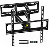 FORGING MOUNT テレビ壁掛け金具 26-65型LCD/LED対応 中型壁掛けテレビ金具 耐荷重45kg 40CMアーム フルモーション式 前後＆左右&上下多角度調節 最大VESA400x400mm バブル水平器、ケーブルカバー付き