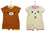 リラックマ Rilakkuma ベビー服 半袖 カバーオール FACEプリント 27,リラックマ 80cm