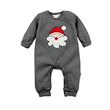 ding-dongベビー男の子女の子クリスマスフリースロンパース