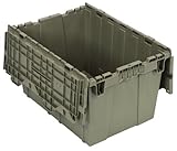 Quantum QDC2115-12 Plastic Storage Container with Attached Flip-Top Lid, 21 x 15 x 12, Gray by Quant