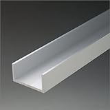 e-kanamono アルミチャンネル 1.5x10(内寸7)x10x4000mm シルバーED(ツヤ有)