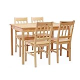 ダイニング5点セット パイン PINE 118cm ダイニングテーブル+チェア (ナチュラル)