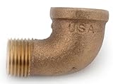 90 degrees Red Brass Threaded Street Elbow-3/4" 90D STREET ELBOW (並行輸入品)