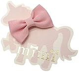 mimi(ミミ) グログラン リボン ヘアクリップ(さくらピンク)単品 滑りどめ付 日本製