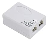 固定電話電話用DealMux電話ADSLモデム6P2C RJ11スプリッタフィルター