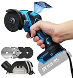 ミニグラインダー 充電式 小型軽量 ブラシレスモーター 正逆回転 無段変速 静音設計 75mmディスクグラインダー＆電動ラインダー バッテリー残量表示 金属研磨・切断 木材・石材対応 マキタ18V互換 砥石4枚付【本体のみ】PJ1