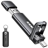 SSK 4TB SSD USB Cドライブ 最大1000MB/秒 高速外付けSSD デュアルドライブ Type-C + USB-A 3.2 Gen 2 ソリッドステートサムドライブ メモリースティック iPhone 15/PS4/Androidフォン/タブレット/Windows/Mac用