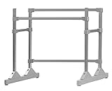 軽量アルミ製 押入れ収納ダブルハンガーラック 高さ90cm幅バリエーション55～180cm (145cm)