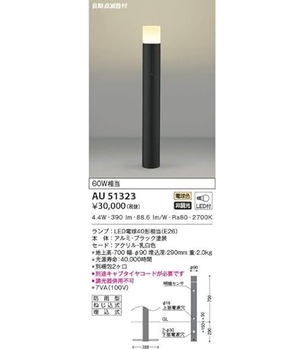 Amazon.co.jp: コイズミ照明 ガーデンライト エクステリアライト