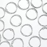 ファイニエ カラビナ 丸 25mm シルバー 20個 白銀 キーホルダー アクセサリー パーツ 手芸 ハンドメイド 金具 AP2827