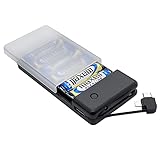 ラスタバナナ スマートフォン用 モバイルバッテリー 乾電池式 充電器 USB-A ケーブル一体型 ブラック R01BAT361A03BK