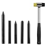 Toppdrtool 凹み修理工具セット デントリペア ハンマーと黒いナイロンタップダウン棒（ペン型）デントリペアツール