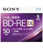 Amazon | ソニー 日本製 ブルーレイディスク BD-RE DL 50GB (1枚あたり