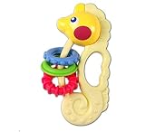 TEDO Teething Toy Baby Teether rattle Toys BPA Free 100% Safe Soft Chewy Silicone Material 6 Inches 