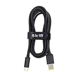 fine-R 1.8M 11×4.5mm 100W/5A 対応 E-marker 搭載 Lenovo/NEC ノートパソコン 充電 Lavie 対応 USB-C Type-C 変換アダプター 充電ケーブル 100W CA 方口