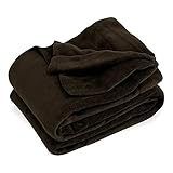 リヴェール ブランケット タオルケット シングル 140×200cm 吸水 速乾 マイクロファイバー オールシーズン 毛布 肌掛け (ブラウン)