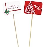 マッセ(MASSE) ウッドピック(クリスマスカード) 素材:木 発注単位12本 XY-24