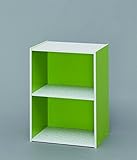 収納 ボックス 2段 収納家具 デザインカラーボックス グリーン